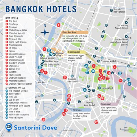 bangkok hotels map
